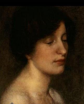 Thomas Cooper Gotch Portrait of the artist's wife